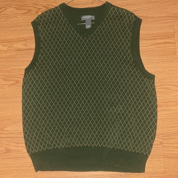 Saddlebred Green Beige Vest - Picture 7 of 10